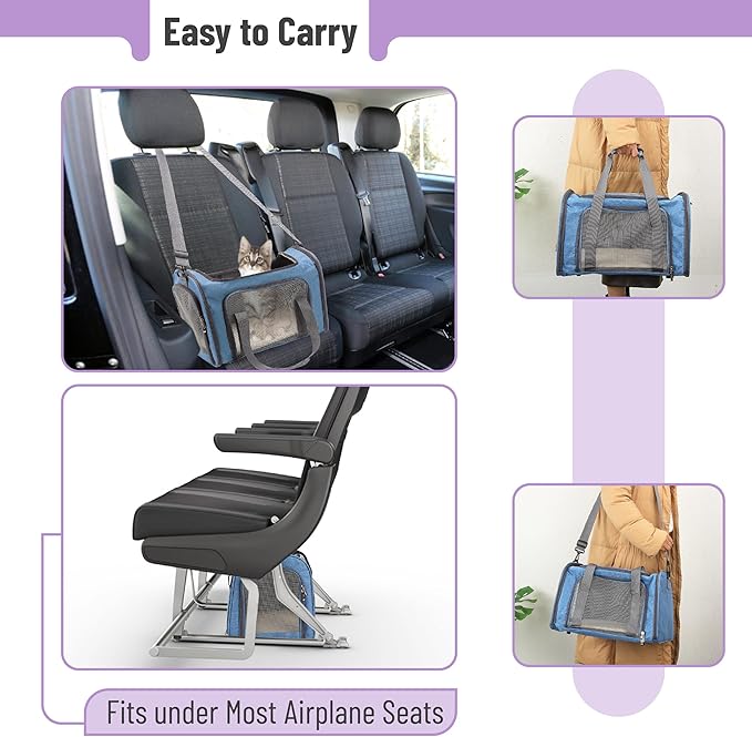 Mr. Pen Pet Carrier - Soft-Sided Cat & Dog Carrier Bag for Travel