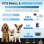 Bark Collar for Small Dogs 8-40 lbs – No Shock Anti Barking Collar with AI Chip – 3 Modes & 5 Sensitivity Levels – Waterproof, Rechargeable, Magnetic Charging – Humane, Effective Training (Black)