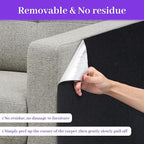 Uranshin Trimmable Self-Adhesive Scratch Mat - Carpet Covered Cat Scratch Post & Furniture Protector (78.7"x15.8")