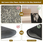 FHTONGE 71x15.8 Thickened Cat Wall Climbing Carpet with 16 Fixed Nails, Extra Large Tall Cat Scratch Pad for Wall, Wall Mounted Climbing Cat Scratcher for Furniture Couch Sofa Protector(Pure Black)