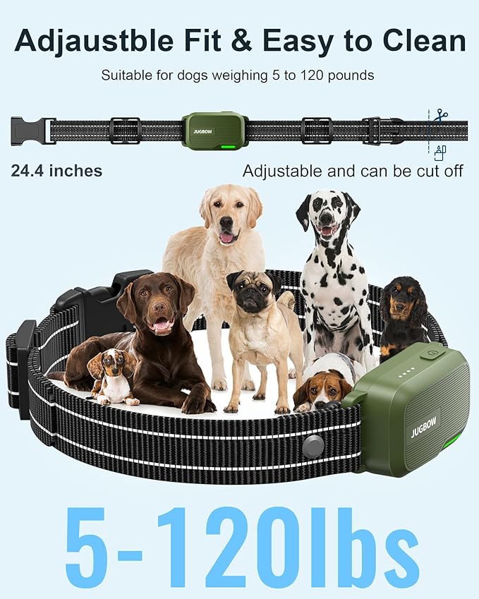 Jugbow Dog Training Collar - Dog Shock Collar 4200FT Innovative Upgraded Electronic Waterproof Collar with 4 Training Modes