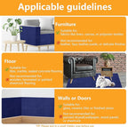 Cat Scratch Pad for Wall,Cuttable and Adhesive Cat Scratching Mat,Fun Interactive Scratcher,Cat Scratch Furniture Protector (Dark Blue,78.7×15.8inch)