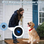 High Sensitivity Dog Door Bell 2026 Version, Dog Doorbells for Potty Training – Dog Bells to Go Outside, 1000Feet Range, Waterproof Button, 55 Melodies & 5 Notification Modes (1 Button)
