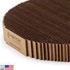 Cat Scratcher by Americat – Made in USA Cardboard Scratching Pad & Lounger – X Large, 2-Sided, Heavy, No-Shedding, Long-Lasting (Heart)