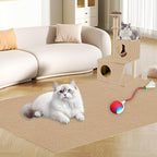 Cat Scratch Furniture Protector, 78.7x15.8inch Adhesive Cat Scratch Pad Deterrent for Furniture, DIY Climbing Cat Scratcher Couch Protector from Cat Claws Scratching for Indoor (Yellow)