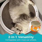 2Pcs Round Cat Scratcher Refill, 10 Inch Diameter Cardboard Cat Scratching Board Circle Replacement Pads for Indoor Cat Toy