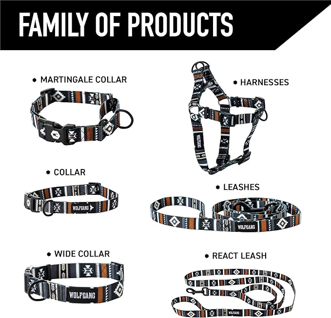 Wolfgang Heavy Duty Dog Leash, Pull-Tested to Over 800 lbs for Walking & Training, NewMoon Print, Small