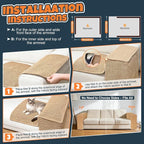 Cat Scratcher Couch Protector - Couch Corner & Armrest Protectors for Cats, Furniture Sofa Protector from Cat Claws Scratch