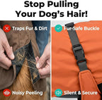 Dog Winter Coat, Warm Puffer Jacket with Fur-Safe Buckle & Leash Hole for Cold Weather, Water-Repellent Snow Vest, Breathable Thermal Apparel for Hiking & Active Dogs (Aurantium, Large)