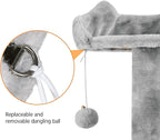 Yaheetech 70in Multi-Level Cat Tree Tall Cat Tower Cat Furniture with Condo, Scratching Posts & Dangling Ball for Indoor Cats Activity Center, Light Gray