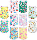 Saintrygo 10 Pcs Lovely Puppy Shirts Print Dog Clothes Breathable Summer Pet Cartoon Dog Shirt Clothes Sweatshirt for Puppy Cartoon Shirt Sweatshirt to Cat(Medium)