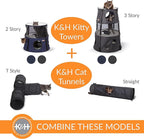 K&H Pet Products Kitty Tower Classy Gray 2 Story