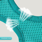 YIMEIS Dog Harness and Leash Set, No Pull Soft Mesh Pet Harness, Reflective Adjustable Puppy Vest for Small Medium Large Dogs, Cats (Turquoise, Medium (Pack of 1)