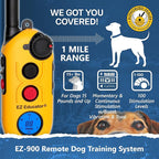 Educator EZ-900 E Collar for Dog Training with Remote - 1/2 Mile Range, Waterproof, 256 Blunt Stimulation Levels, Tone or Vibration Mode, Night Tracking Light for Small, Medium & Large Dogs