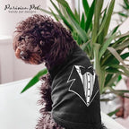 Parisian Pet Dog Shirt – 100% Cotton Shirts for Large Dogs – Sleeveless Tuxedo Puppy Clothes – Lightweight and Breathable Pet Apparel – Black Dog Clothes - Stretchy T Shirts for Dogs