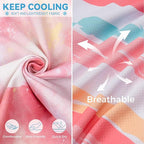 cyeollo 2pack Dog Cooling Shirt, Breathable Sleeveless Summer Clothes for Dogs, Intant Cool T Shirts for Small Dogs, Pink L