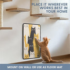 The Cat Ladies Scratching Poster - Wall Scratcher Pads - Scratch Mat Art Print for Indoor Cats - Furniture, Couch, and Carpet Protector - Wall Mounted or Floor Sisal Scratchers