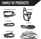 Wolfgang Heavy Duty Martingale Dog Collar with Quick Release Nylon Buckle for Walking & Training, WolfMountain Print, Extra Large