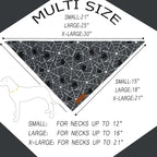 Realeaf Halloween Dog Bandanas 2 Pack, Spider Web Ghosts Bibs, Triangle Reversible Fall Pet Scarf, Premium Durable Fabric, Adjustable Fit (Halloween, Large)