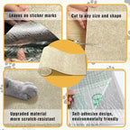 Cat Scratch Mat, 3PCS 39.4"x11.9" DIY Trimmable Self-Adhesive Cats Scratching Mat, Couch Protector from Cats Claw, Cat Scratch Furniture Protector Or Couch Protector (Beige)
