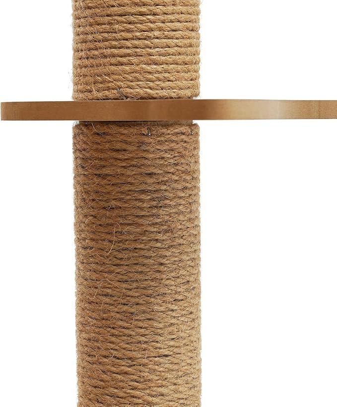 5 Tiers Cat Tree with Space Capsule and Hanging Swing Ball Multi-Level Cat Climbing Frame with Scratching Posts, Hammock, and Perch Modern Style for Indoor Kittens
