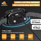 2026 Upgraded Intelligent Dog Bark Collar for Medium & Large Dogs (20 LBs-110 LBs)- Beep, Vibration & Safe Static Shock, 7 Sensitivity Levels Adjustment - Stops Excessive Barking (No Remote)