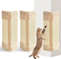 Taiyin 3 Pack Cat Scratcher Corner Pad, Wall-Mounted Sisal Cat Scratch Pad, Vertical Anti-Scratch Protector for Door & Couch, 16 x 9 Inches, Includes Wall Fixings