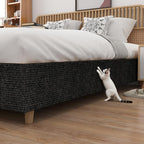 Yenhome 15.7" X 3.94 Ft Cat Scratch Furniture Protector from Cats Scratching Black Cat Scratcher Mat for Couch Wall Sofa Covering Cat Tower Trimmable Self Adhesive Carpet Protector for Pets