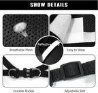 FEimaX Dog Harness and Leash Set for Walking, Soft Mesh Adjustable Easy Control Lightweight Cat Vest Harnesses with Reflective Strips, Escape Proof Small Dogs Cats Vests