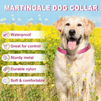 Martingale Collar for Dogs,Reflective Martingale Dog Collars with Quick Release Buckle,Adjustable Nylon No Pull Dog Collar for Walking Training (Red, Extra Large)