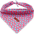 Elegant little tail Dog Bandana, Valentine's Day 1PC Washable Dog Scarf Female or Male Square Bib Kerchief Scarf Adjustable Pet Bandana for Medium Large Dogs