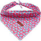 Elegant little tail Dog Bandana, Valentine's Day 1PC Washable Dog Scarf Female or Male Square Bib Kerchief Scarf Adjustable Pet Bandana for Medium Large Dogs