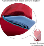 Kurgo Kibble Carrier - Portable Kibble Carrier - Compact Travel Storage - Dog Food Dry Bag - Camping Dog Storage - 5 lb Capacity - Chili Red