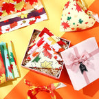 Abbylike 50 Pcs Fall Thanksgiving Dog Maple Leaves Bandanas Bulk Bandanas for Dogs Triangle Kerchief Bib Scarf for Pets Autumn Costume Photo Props Accessories Pet Shops, 25 Styles (25.6 x 17.7 x 17.7)