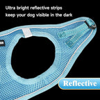 YIMEIS Dog Harness and Leash Set, No Pull Soft Mesh Pet Harness, Reflective Adjustable Puppy Vest for Small Medium Large Dogs, Cats (Sky Blue, Small (Pack of 1)