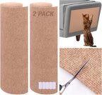 2 Pack Cat Scratch Furniture Protector Trimmable DIY Climbing Scratching for Indoor Couch Protector from Cat Claws, Walls and Tower Replacement (Beige, 15.7'' x 39.3'')