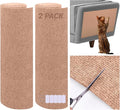 2 Pack Cat Scratch Furniture Protector Trimmable DIY Climbing Scratching for Indoor Couch Protector from Cat Claws, Walls and Tower Replacement (Beige, 15.7’‘ x 78.7'')