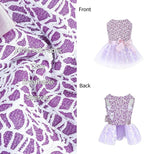 CuteBone Dog Birthday Dress Girl Puppy Skirt Tutu Cat Wedding Outfit Pet Party Clothes for Small Dogs Costume DD14M