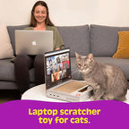 ScratchPad Pro — Cardboard Laptop Cat Scratcher, Interactive Cat Toys for Indoor Cats, Kitten Supplies and Cat Stuff by Relatable