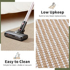 Cat Scratcher Mat, 39.3"x 23.6" Natural Sisal Cat Scratch Mat with Velcro Tape, Scratching Rug Pad for Indoor Cats, Furniture Protector, Floor Carpet, Wall Pad, L, Beige