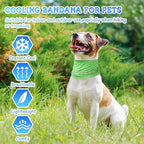 Talltalk 5 Pieces Dog Cooling Bandanas Neck Wraps Ice Scarf Pet Dog Cooling Collar Hunting Training Hiking Camping Accessories for Summer (Paisley,XL)