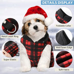 Weewooday 4 Pieces Winter Fabric Dog Sweaters with Leash Ring Soft Fleece Vest Pullover Pet Jacket Warm Dog Clothes Coats for Pet Puppy Cats Chihuahua(L(Neck:13.8-15” Chest:18.9-19.7”))