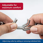 Herm SPRENGER Ultra-Plus Prong Dog Training Collar, 3.0 mm x 18" Neck Size, 3.0 mm x 22" Chain Length, Steel Chrome Plated Dog Prong Collar, Pinch Collar for Dogs, Dog Correction Collar
