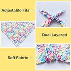 Birthday Dog Bandanas 1 Pack, Colorful HBD Dog Scarfs for Boy and Girl, Pet Scarves for Boy and Girl Bandanas for Small Medium Large Dogs (It's My Birthday, One Size)