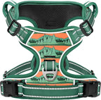 HEELE Dog Harness, No Pull Adjustable Padded Reflective Harness for Small Medium Large Dogs with Handle for Walking Training, Wilderness, XL