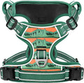 HEELE Dog Harness, No Pull Adjustable Padded Reflective Harness for Small Medium Large Dogs with Handle for Walking Training, Wilderness, S