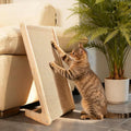 Eonflux Cat Scratcher, 27 Inch L Shaped Cat Scratching Board for Indoor Cats, Wall Mounted Furniture Protector Tall Scratch Pad, Large