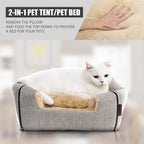 WINDRACING Cat Bed for Indoor Cats - Cat Cave Beds Cat House Cat Tent with Removable Washable Cushioned Pillow, Soft Kitten beds,Cat Beds & Furniture, for Small and Medium Pet Bed