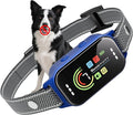 JEUJE Dog Bark Collar,Bark Collar for Large Medium Small Dogs, Anti Barking Training Collar with 7-Level Sensitivity + 5 Safety Modes Humane Training System-Light Blue