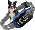 JEUJE Dog Bark Collar,Bark Collar for Large Medium Small Dogs, Anti Barking Training Collar with 7-Level Sensitivity + 5 Safety Modes Humane Training System-Light Blue